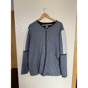 Adidas Adicross Full Zip Sweater Jacket Size 2XL Heathered Navy